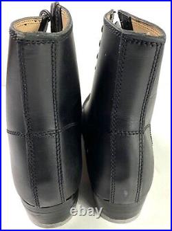 Wwii German M43 M1943 Combat Field Leather Low Boots-size 10