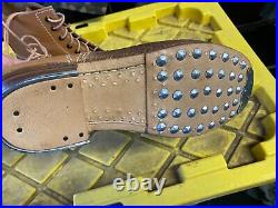 Wwii German M43 M1943 Combat Field Leather Low Boots-size 12
