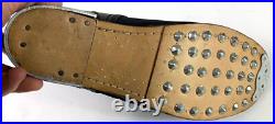 Wwii German M43 M1943 Combat Field Leather Low Boots-size 9