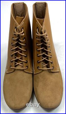 Wwii German M43 M1943 Combat Field Leather Low Boots-size 9