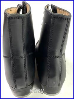 Wwii German M43 M1943 Combat Field Leather Low Boots-size 9