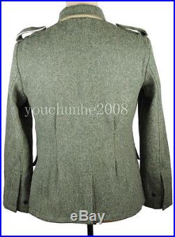 Wwii German M43 Wh Em Field-grey Wool Uniform Jacket And Trousers Size Xxl-33101
