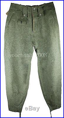 Wwii German M43 Wh Em Field-grey Wool Uniform Jacket And Trousers Size Xxl-33101