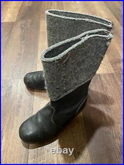 Wwii German Military Winter Felt Boots Size 29