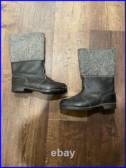 Wwii German Military Winter Felt Boots Size 29