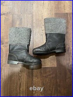 Wwii German Military Winter Felt Boots Size 29