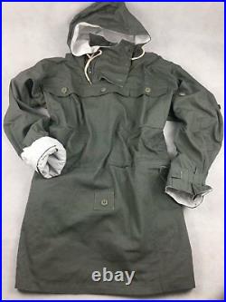 Wwii German Mouse Grey Reversible Mountain Anorak Smock Trench Coat, Size L