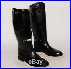 Wwii German Officer Leather Boots In Sizes-31689