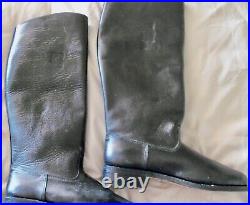 Wwii German Officer Leather Jack Boots Us 10