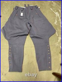 Wwii German Officer M1935 Gabardine Breeches- Small 32 Waist