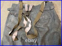 Wwii German Paratrooper M38 Wool Combat Jump Trousers- Size Large 36 Waist