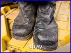 Wwii German Post War Infantry M1931 Black Leather Jackboots- Size 11