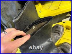 Wwii German Post War Infantry M1931 Black Leather Jackboots- Size 9
