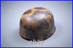 Wwii German Single Decal Camouflaged Fallschirmjäger M38 Para Helmet Replica Wwii German Single Decal Camouflaged Fallschirmjäger M38 Para Helmet Replica