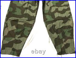 Wwii German Splinter Camo M37 Field Trousers- Size IV (36-38 Waist)