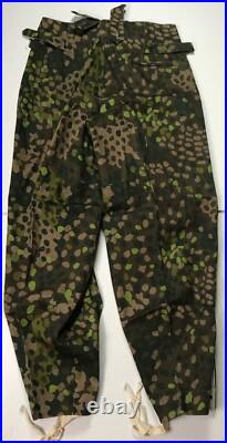 Wwii German Waffen Dot 44 Camo Field Trousers- Size 2 32-34 Waist