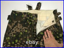 Wwii German Waffen Dot 44 Camo Field Trousers- Size 3 34-36 Waist