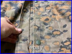 Wwii German Waffen Fall Oak A To White Camo Winter Parka-size 3 (44-48r)