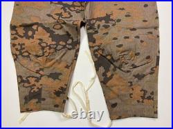 Wwii German Waffen Fall Oak Camo Field Trousers- Size 2 32-34 Waist