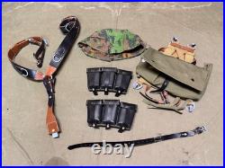 Wwii German Waffen Field Gear Palm Camo, K98 Ammo Equipment Gear Large Lot