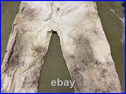 Wwii German Waffen Heer Winter Whitecamo Over Trousers-large, 34-36 Waist