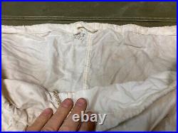 Wwii German Waffen Heer Winter Whitecamo Over Trousers-large, 34-36 Waist