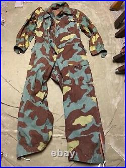 Wwii German Waffen Italian Camo Combat Field Suit Overalls-large 34-36 Waist, 44