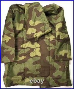 Wwii German Waffen Italian Camo M44 Winter Rabbit Fur Parka-size 3 (44-48r)