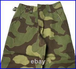 Wwii German Waffen Luftwaffe Italian Camo Field Trousers- Size 4 36-38 Waist