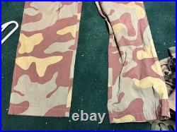 Wwii German Waffen & Luftwaffe M37 Italian Camo Combat Field Trousers-small 32w