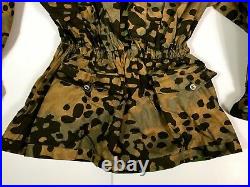 Wwii German Waffen M42 Plane Tree No. 3 Camo Reversible Field Smock- Size 4