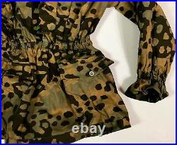 Wwii German Waffen M42 Plane Tree No. 3 Camo Reversible Field Smock- Size 4