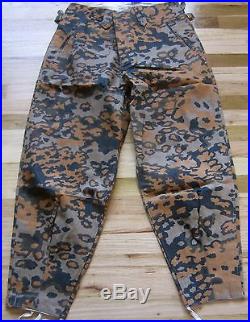 Wwii German Waffen Oak B Camo M37 Field Trousers-large