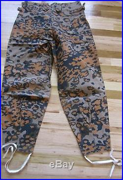 Wwii German Waffen Oak B Camo M37 Field Trousers-large