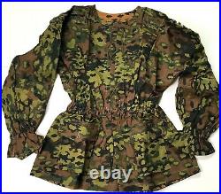 Wwii German Waffen Oak B Camo Reversible Field Smock- Size 1 (38-40r)