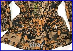 Wwii German Waffen Oak B Camo Reversible Field Smock- Size 1 (38-40r)