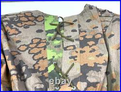Wwii German Waffen Oak Camo Reversible Field Smock- Size 2 (40-44r)