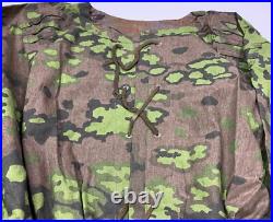 Wwii German Waffen Oak Camo Reversible Field Smock- Size 3 (46-50r)