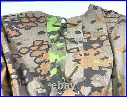 Wwii German Waffen Oak Camo Reversible Field Smock- Size III (44-46r)