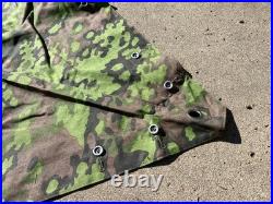Wwii German Waffen Oak Camo Shelter Half Zelt Zeltbahn