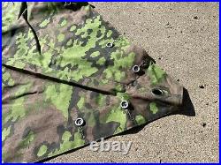 Wwii German Waffen Oak Camo Shelter Half Zelt Zeltbahn