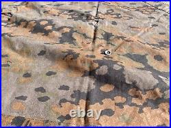 Wwii German Waffen Oak Camo Shelter Half Zelt Zeltbahn