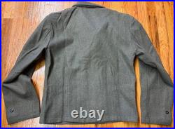 Wwii German Waffen Panzer Tanker Field Grey Wool Wrap Jacket-size 1 (38-42r)