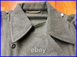 Wwii German Waffen Panzer Tanker Field Grey Wool Wrap Jacket-size 2 (44-46r)