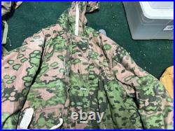 Wwii German Waffen Spring Oak To White Camo Winter Parka-xlarge, Sm Wholesale