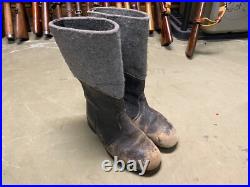 Wwii German Winter Felt Boots-size 10, Post War Made