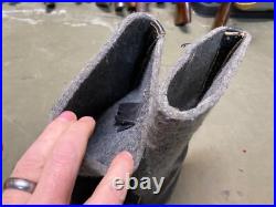 Wwii German Winter Felt Boots-size 10, Post War Made