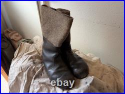 Wwii German Winter Felt Boots-size 11, Post War Made