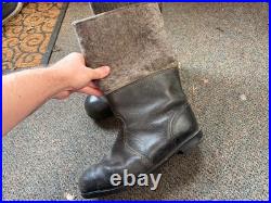 Wwii German Winter Felt Boots-size 11, Post War Made
