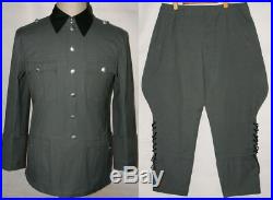 Wwii Ww2 Elite Summer M36 Field Officer Cotton Tunic & Breeches Uniform L